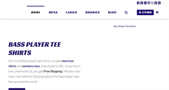 Desktop Screenshot of bassplayertees.com