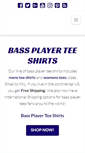 Mobile Screenshot of bassplayertees.com